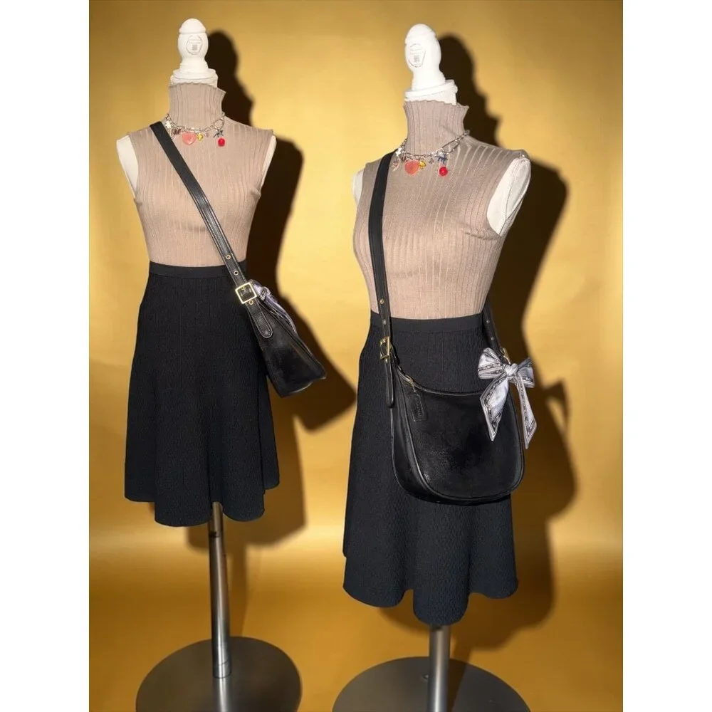 VTG Coach Janice Legacy Bag 9950 Black Leather Brass Convertible Y2K Costa Rica - Picture 2 of 10